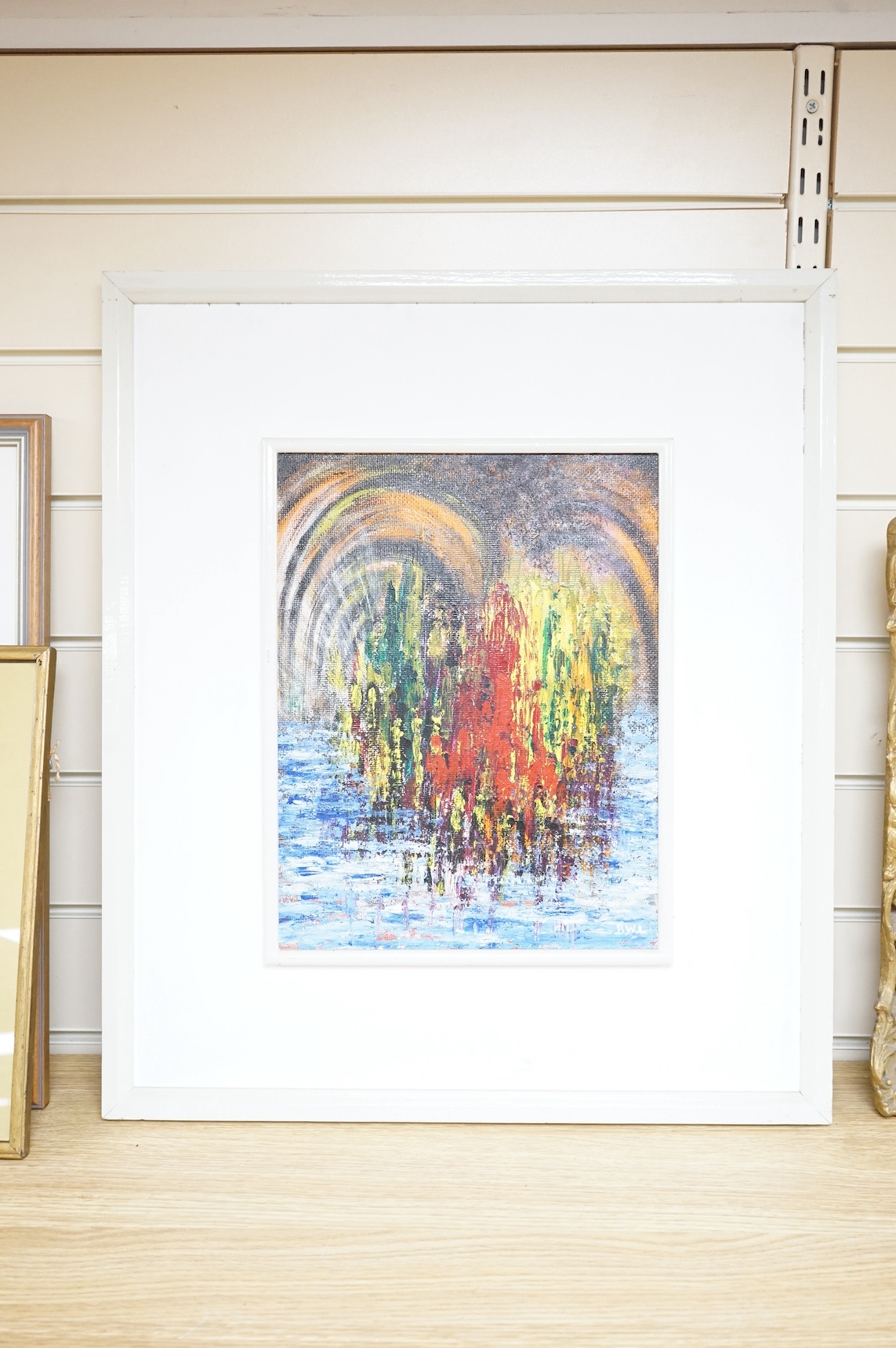 Beryl Wynne Little (Local, Contemporary), oil on board, Abstract composition, signed with monogram, 33 x 25cm. Condition - fair